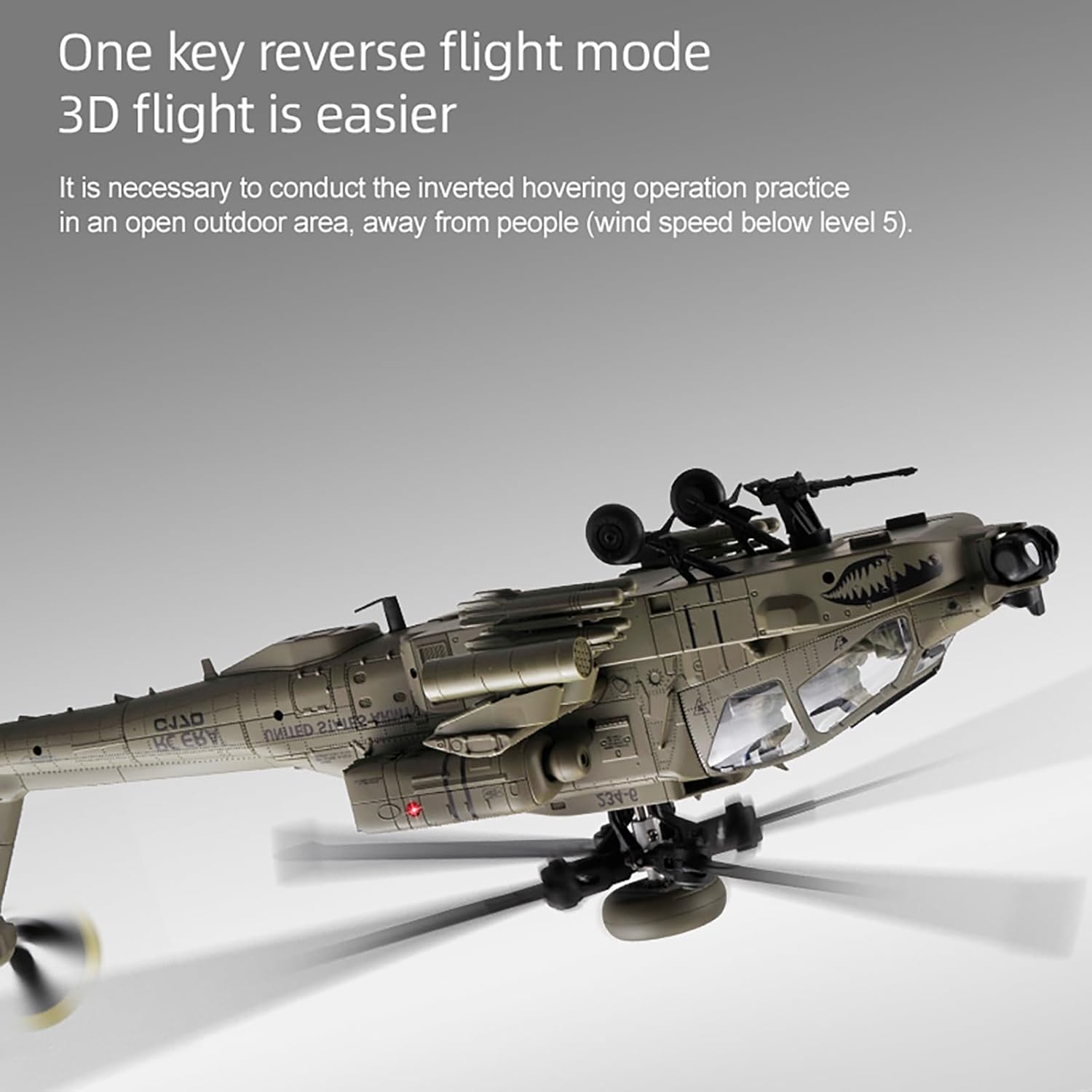 Drone Rc Bolide - 310MM 6CH C170 AH-64D RC Helikopter