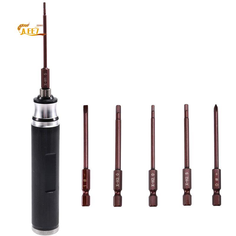 Drone Helicopter Rc - AEE7-6-In-1 Hex Schroevendraaier 1.5/2.0/2.5/3.0Mm Reparatie Tool
