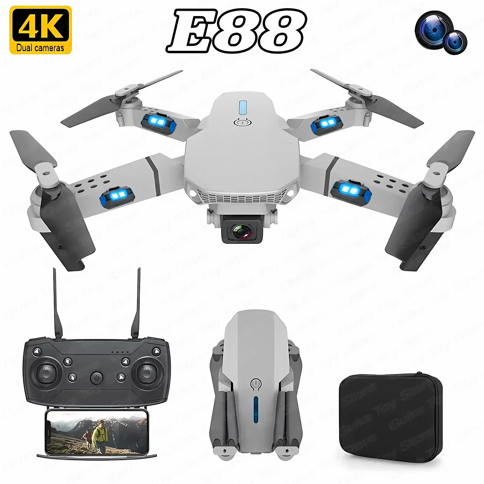 Drone App Rc Fpv - E88 Pro WIFI FPV Drone Groothoek
