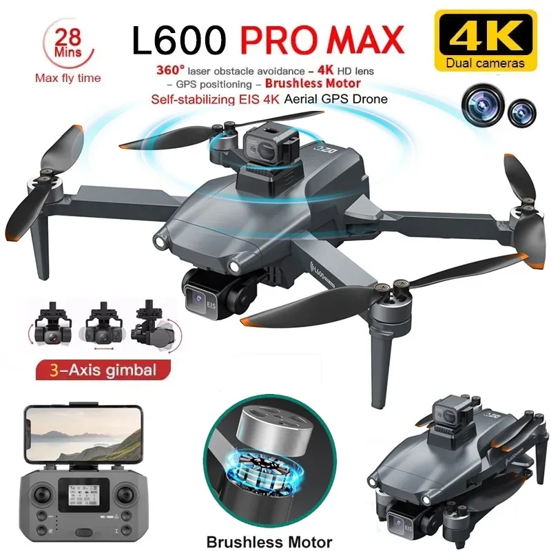 Drone Kf Rc - L600 PRO MAX GPS Drone Professionele