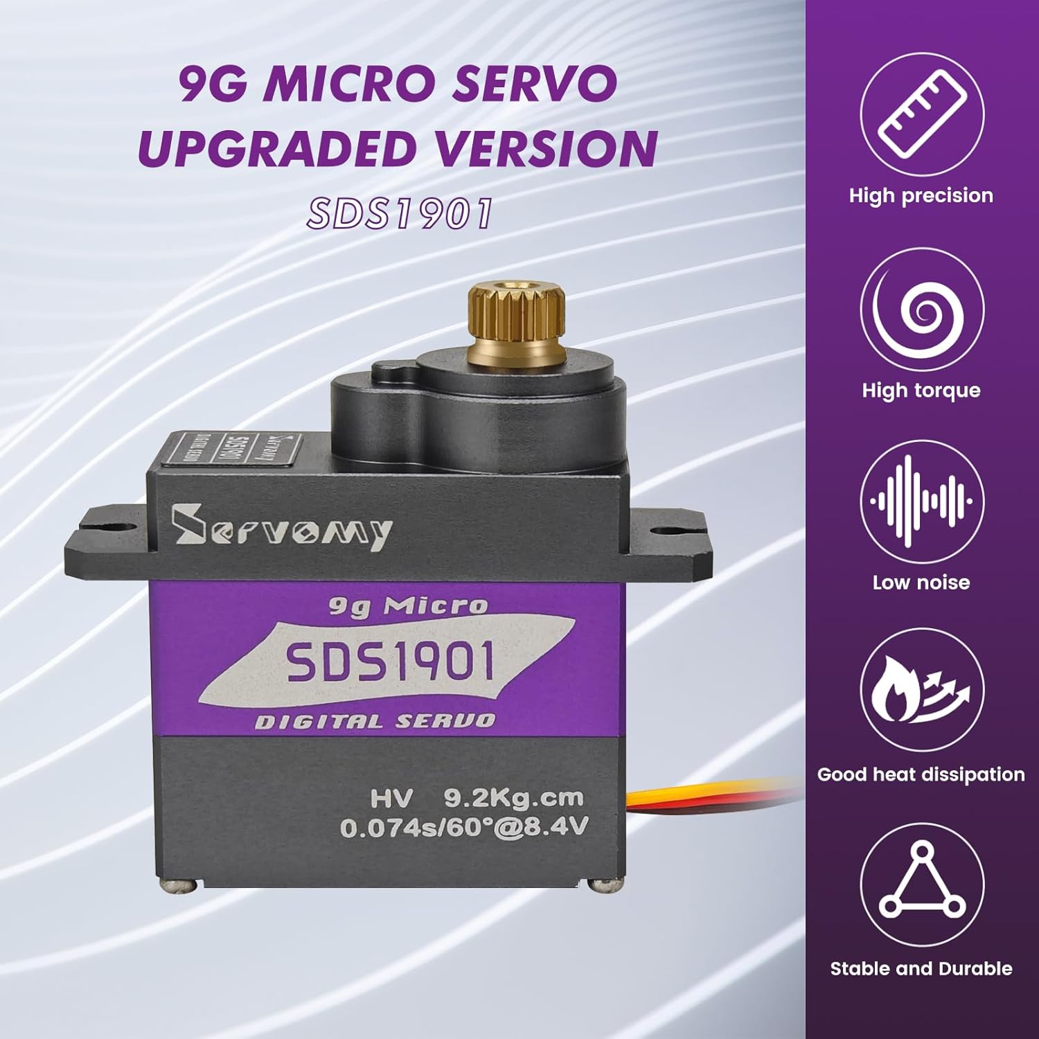 Drone And Car - SERVOMY-SDS1901 Digitale 9G Micro Coreless Servo
