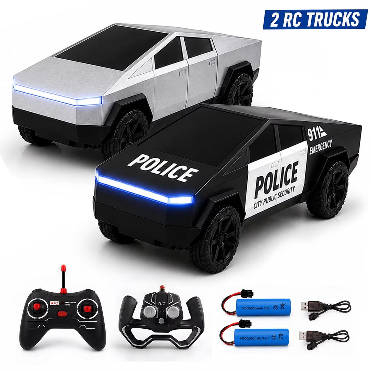 Drone Rc Bolide - 2 stuks RC Cyber Truck speelgoed,
