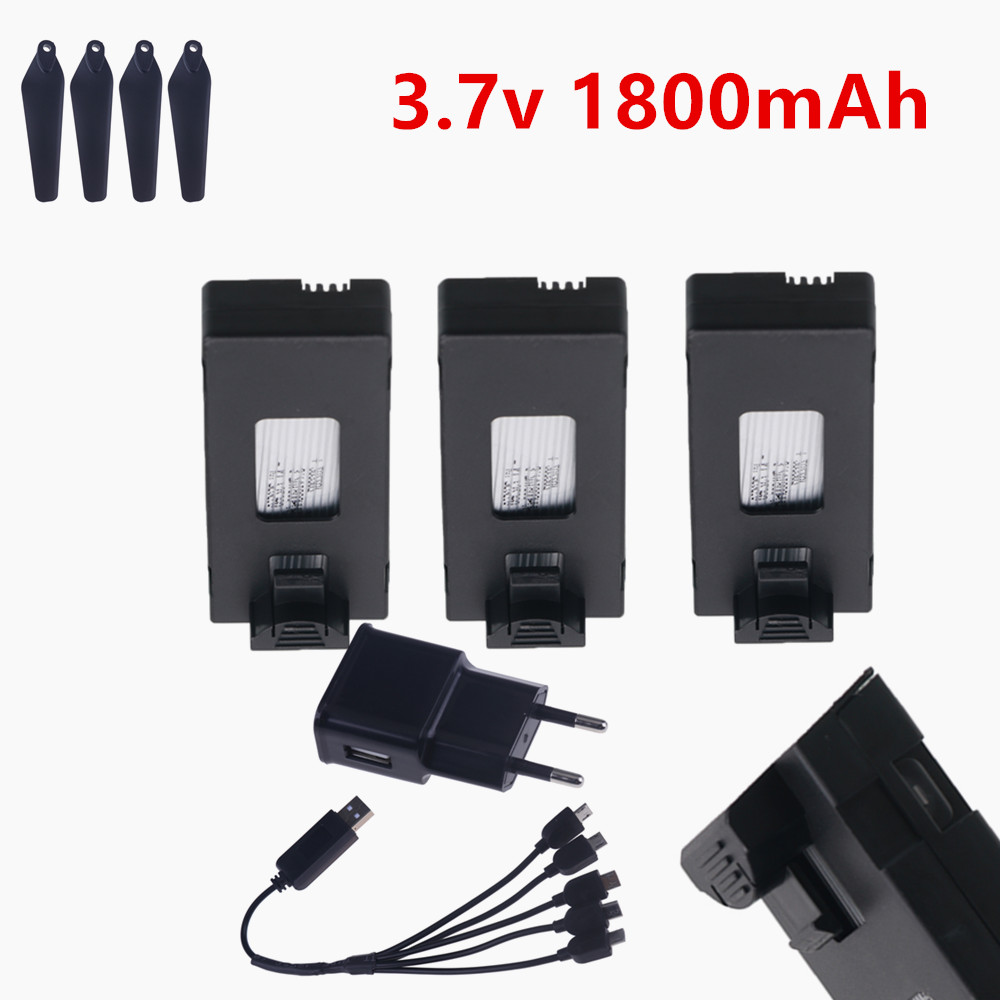 Rc Drone E88 - Oplaadbare 3.7V Lipo Batterij 1800mAh Of