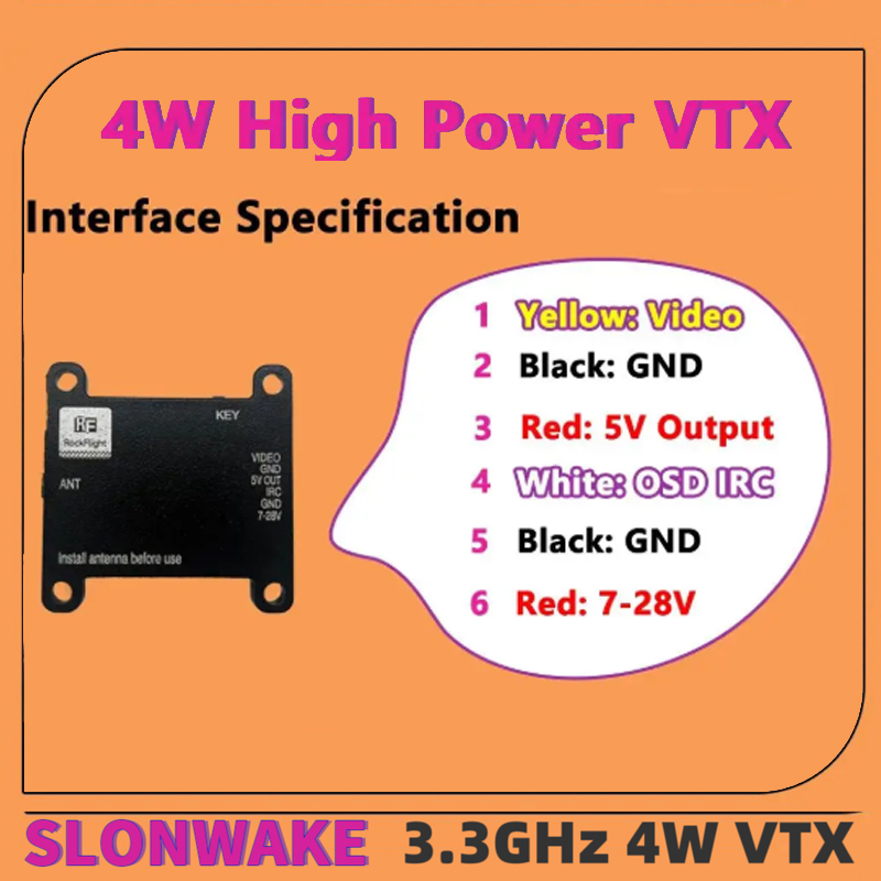 SLONWAKE FPV 3.3G 16CH 4000mW  - Drone And Car recensie en prijs