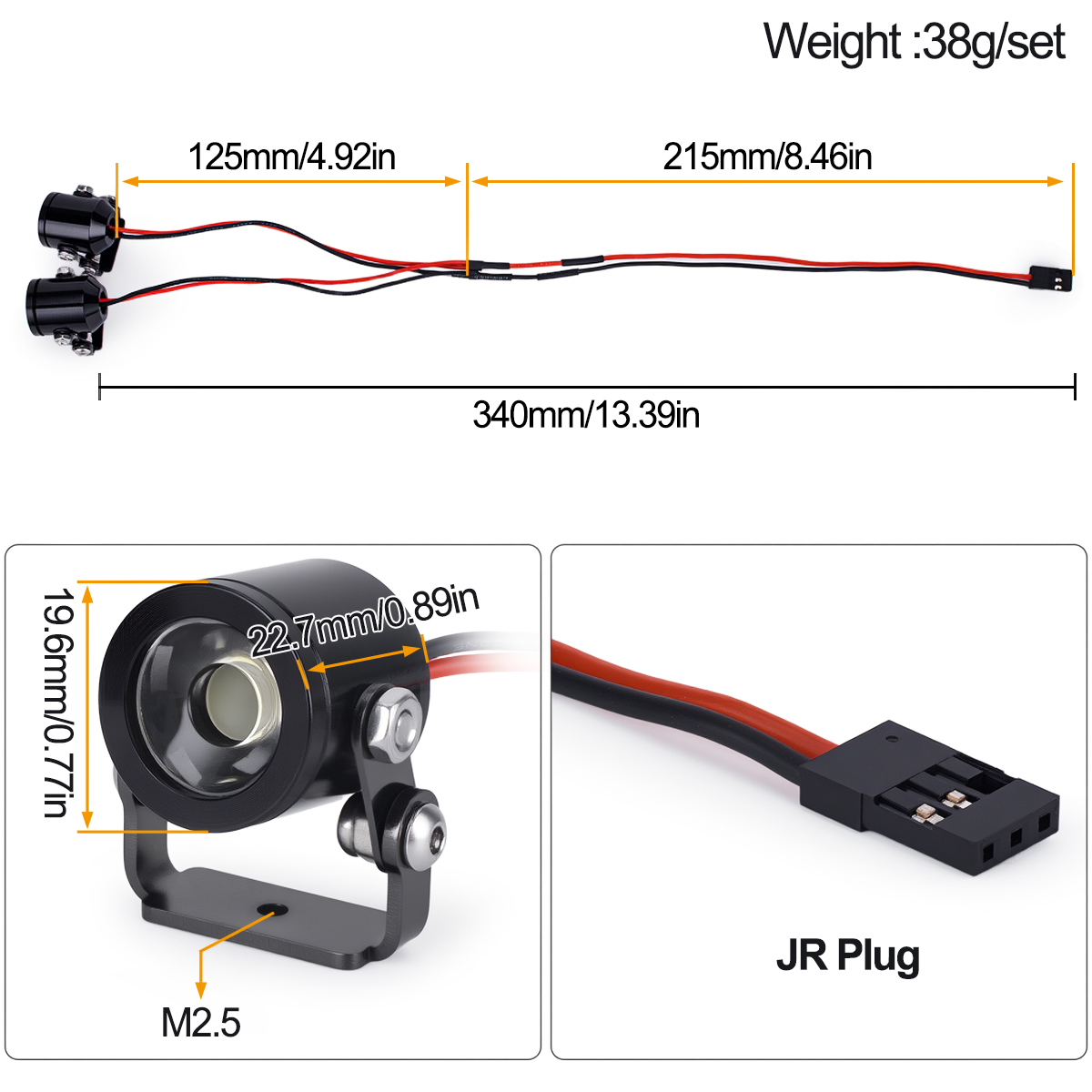 RC Auto LED Licht Koplamp Spot - Drone Rc Bolide recensie en prijs