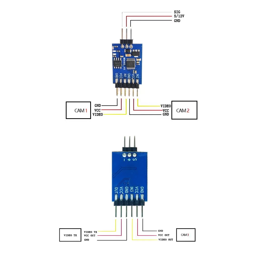 5.8G 3 Kanaals Video Switcher  - Rc Drone Uav recensie en prijs