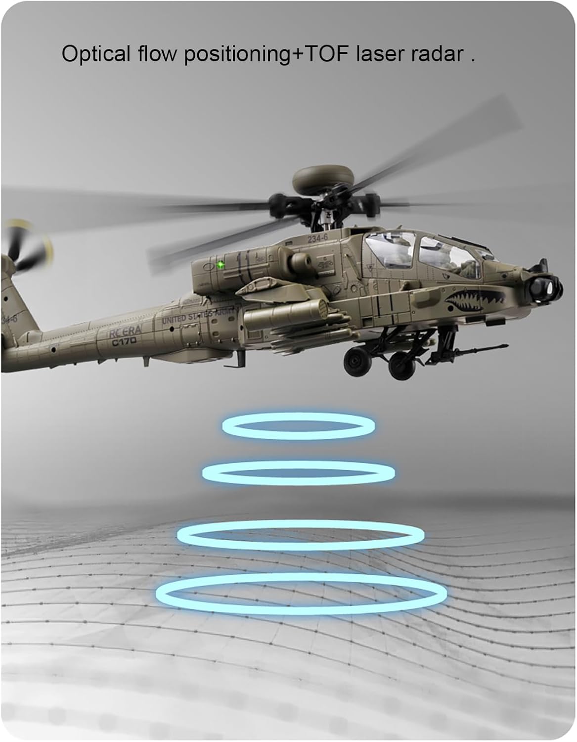 310MM 6CH C170 AH-64D RC Helik - Drone Rc Bolide recensie en prijs